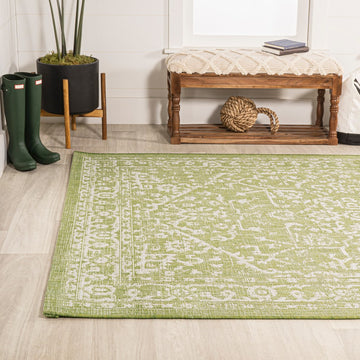 Malta Bohemian Medallion Textured Weave Indoor/outdoor Area Rug